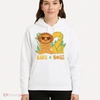 2nd Birthday Like A Boss Lion Cute Gift Hoodie thumb 5