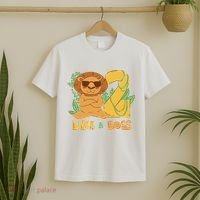 2nd Birthday Like A Boss Lion Cute Gift T-Shirt thumb 2