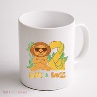 2nd Birthday Like A Boss Lion Cute Gift Coffee Mug thumb 1