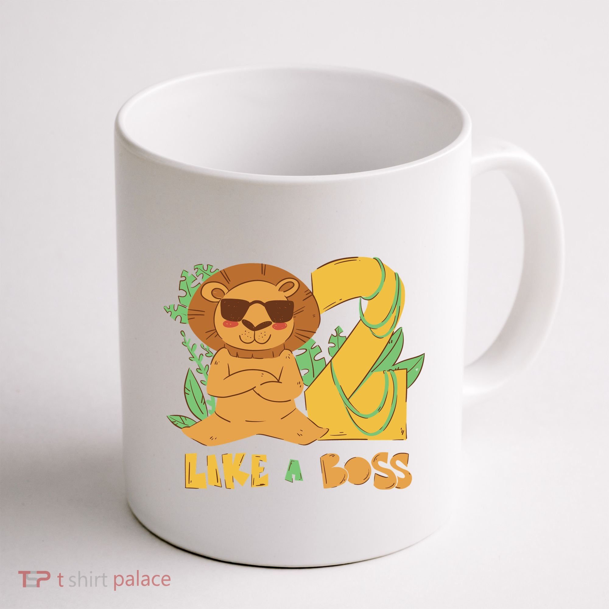 2nd Birthday Like A Boss Lion Cute Gift Coffee Mug