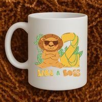 2nd Birthday Like A Boss Lion Cute Gift Coffee Mug thumb 2