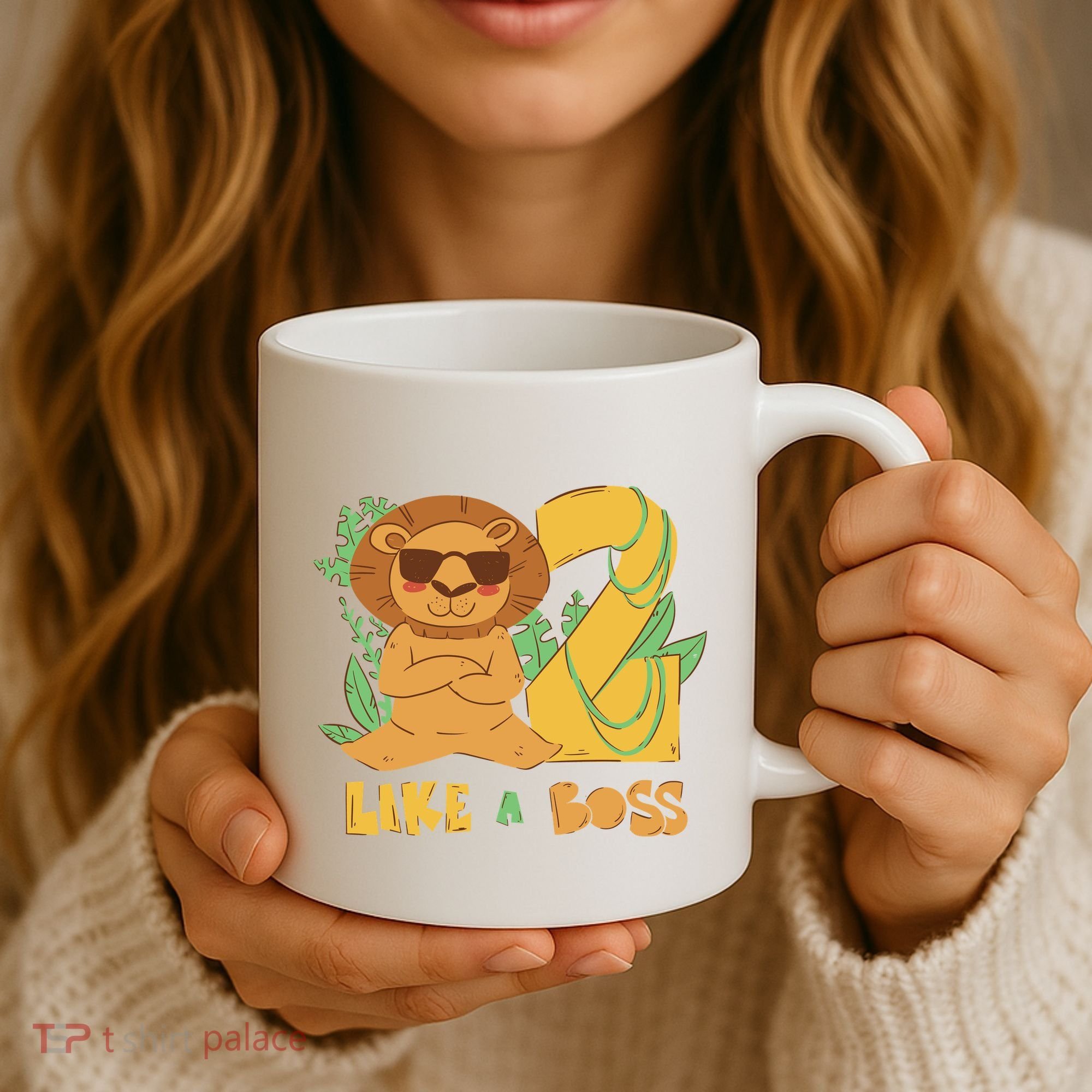 2nd Birthday Like A Boss Lion Cute Gift Coffee Mug