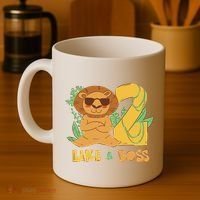 2nd Birthday Like A Boss Lion Cute Gift Coffee Mug thumb 4
