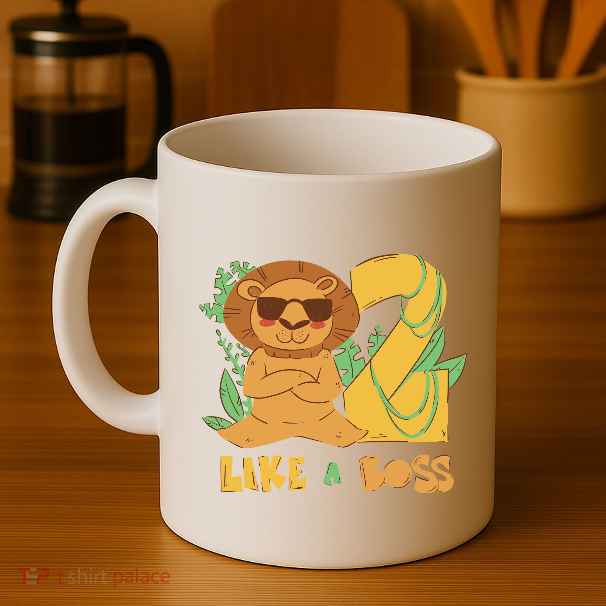 2nd Birthday Like A Boss Lion Cute Gift Coffee Mug