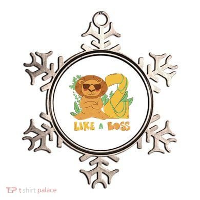 2nd Birthday Like A Boss Lion Cute Gift Ornament