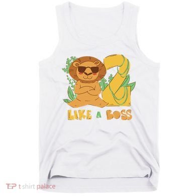 2nd Birthday Like A Boss Lion Cute Gift Tank Top