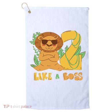2nd Birthday Like A Boss Lion Cute Gift Golf Towel
