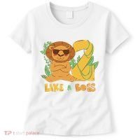 2nd Birthday Like A Boss Lion Cute Gift Women's T-Shirt thumb 0