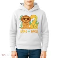 2nd Birthday Like A Boss Lion Cute Gift Kids Hoodie thumb 4
