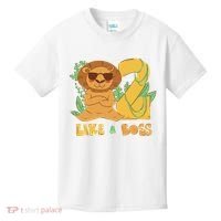 2nd Birthday Like A Boss Lion Cute Gift Kids T-Shirt thumb 0