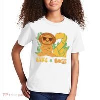 2nd Birthday Like A Boss Lion Cute Gift Kids T-Shirt thumb 2
