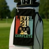 21 Birthday Level 21 Complete Meaningful Gift Golf Towel thumb 2