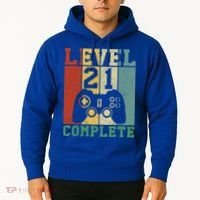 21 Birthday Level 21 Complete Meaningful Gift Hoodie thumb 2