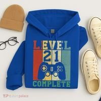 21 Birthday Level 21 Complete Meaningful Gift Hoodie thumb 4