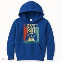 21 Birthday Level 21 Complete Meaningful Gift Kids Hoodie thumb 0