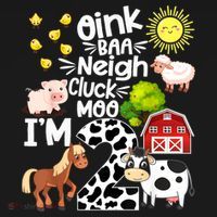 2nd Birthday Oink Baa Neigh Cluck Moo I'm 2 Farm Birthday Ornament thumb 1