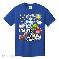 2nd Birthday Oink Baa Neigh Cluck Moo I'm 2 Farm Birthday Kids T-Shirt thumb 0