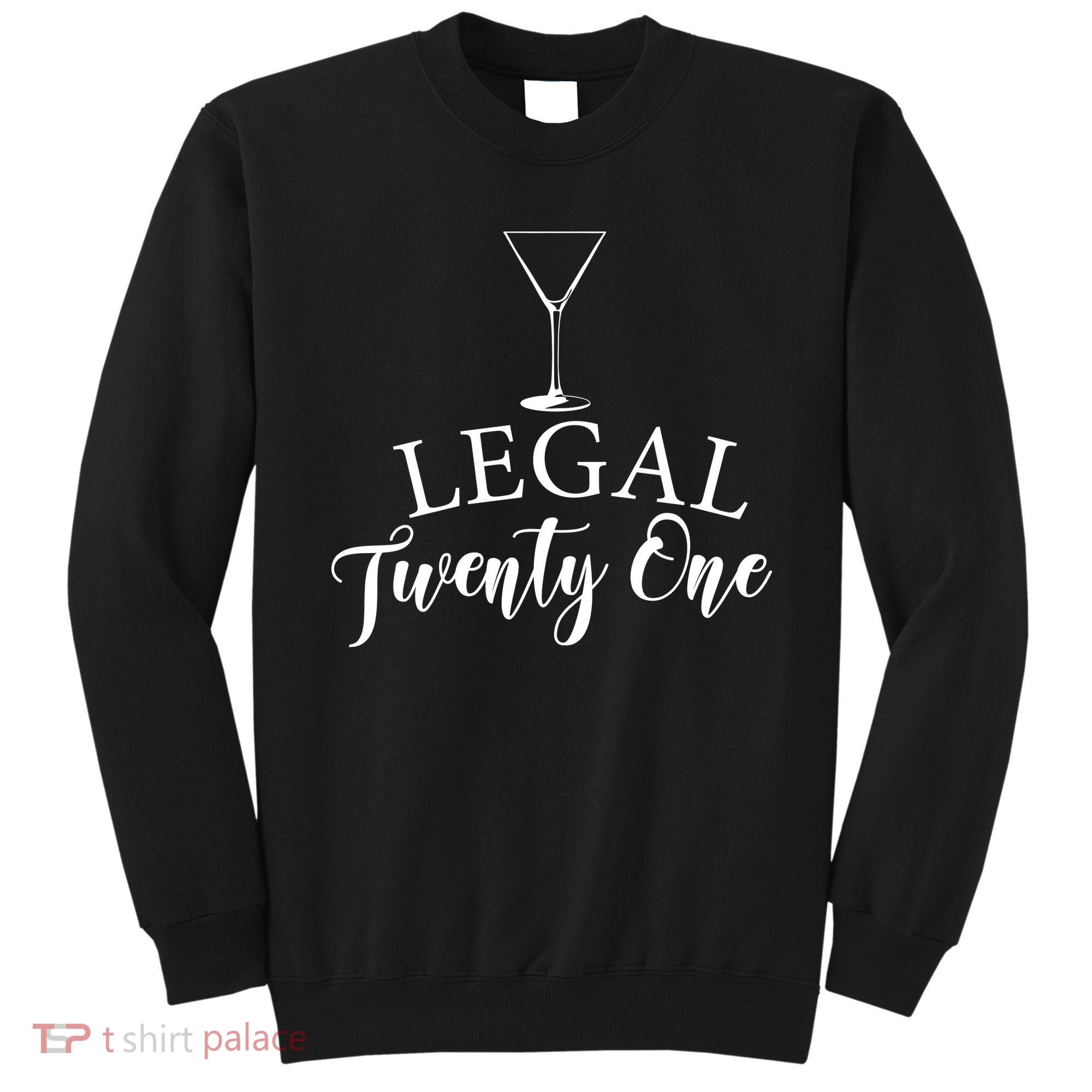 21st Birthday Squad Celebration Graphic Sweatshirt