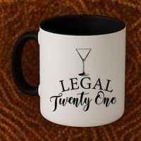21st Birthday Squad Celebration Graphic Coffee Mug thumb 2