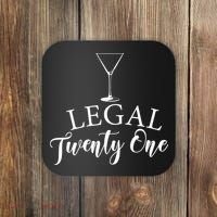 21st Birthday Squad Celebration Graphic Coaster thumb 0
