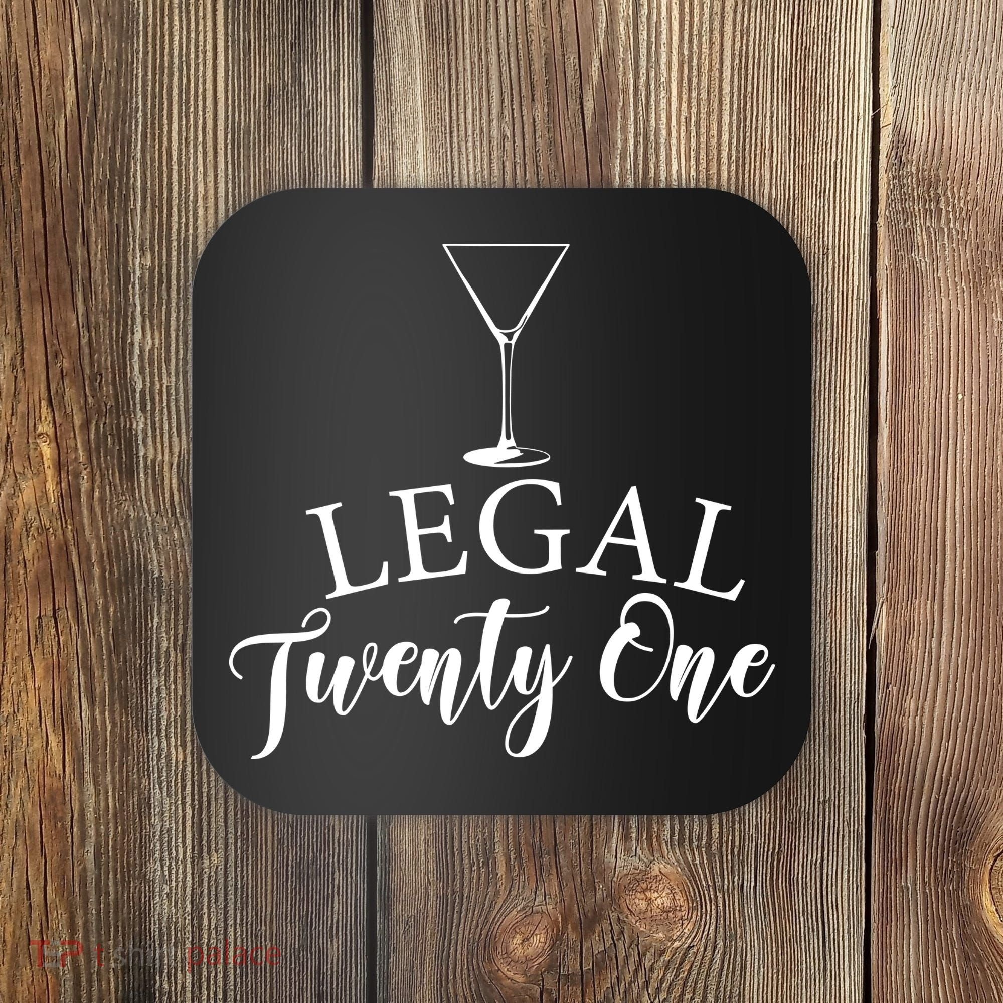 21st Birthday Squad Celebration Graphic Coaster