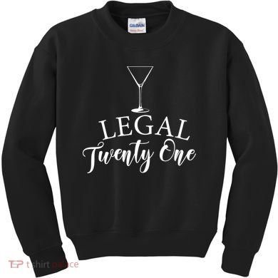 21st Birthday Squad Celebration Graphic Kids Sweatshirt