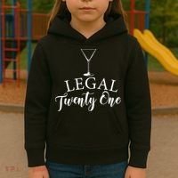 21st Birthday Squad Celebration Graphic Kids Hoodie thumb 3