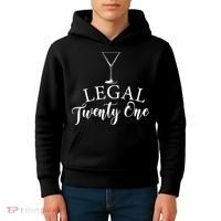 21st Birthday Squad Celebration Graphic Kids Hoodie thumb 4