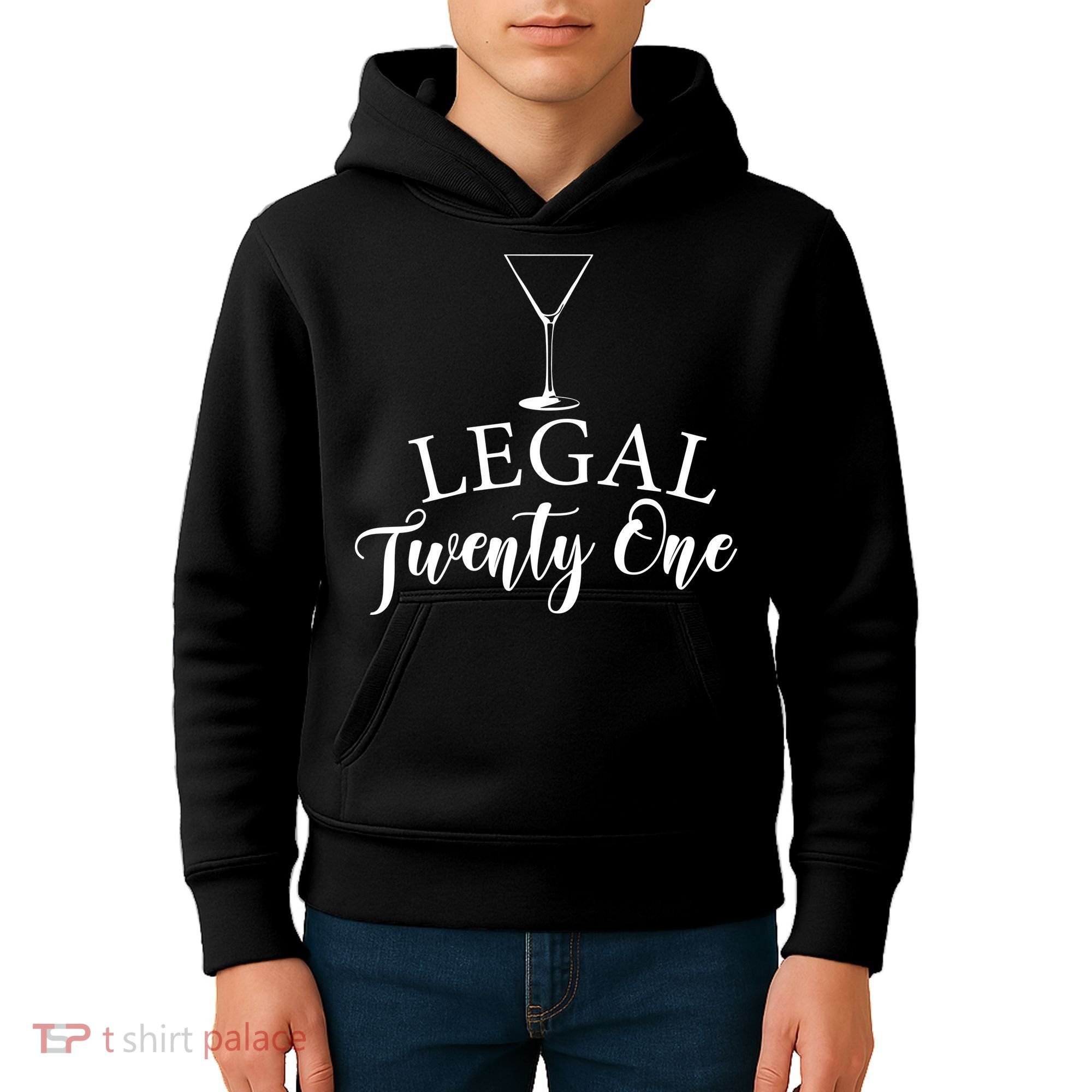 21st Birthday Squad Celebration Graphic Kids Hoodie