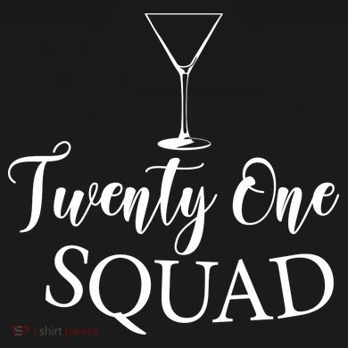21st Birthday Squad Celebration Graphic Hoodie