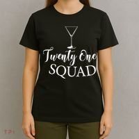 21st Birthday Squad Celebration Graphic T-Shirt thumb 4