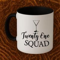 21st Birthday Squad Celebration Graphic Coffee Mug thumb 2