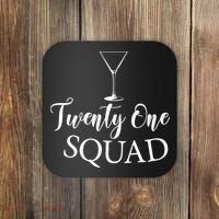 21st Birthday Squad Celebration Graphic Coaster thumb 0