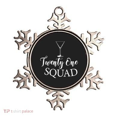 21st Birthday Squad Celebration Graphic Ornament