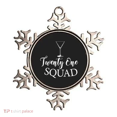 21st Birthday Squad Celebration Graphic Ornament