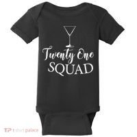 21st Birthday Squad Celebration Graphic Baby Bodysuit thumb 0