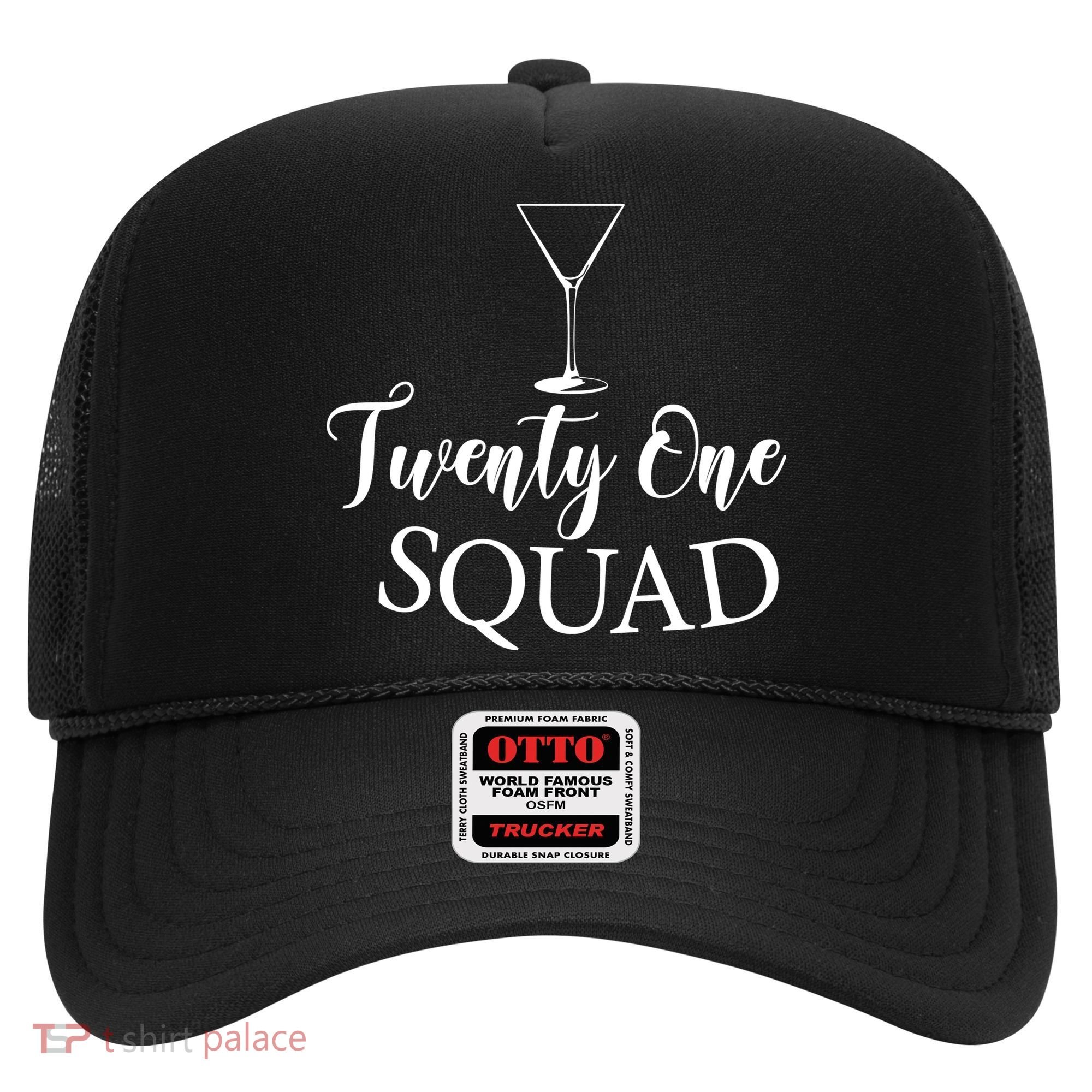 21st Birthday Squad Celebration Graphic Hat