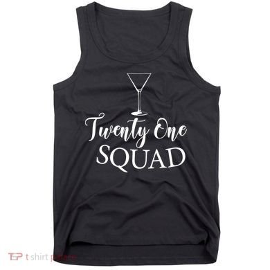 21st Birthday Squad Celebration Graphic Tank Top