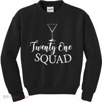 21st Birthday Squad Celebration Graphic Kids Sweatshirt thumb 0