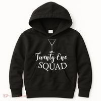 21st Birthday Squad Celebration Graphic Kids Hoodie thumb 0