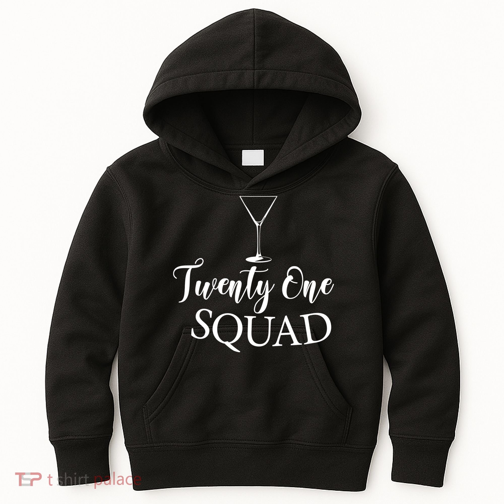 21st Birthday Squad Celebration Graphic Kids Hoodie