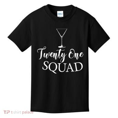 21st Birthday Squad Celebration Graphic Kids T-Shirt