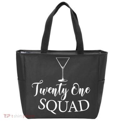 21st Birthday Squad Celebration Graphic Tote Bag