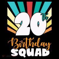 20th Birthday Squad 20 Years Old Bucket Hat thumb 4