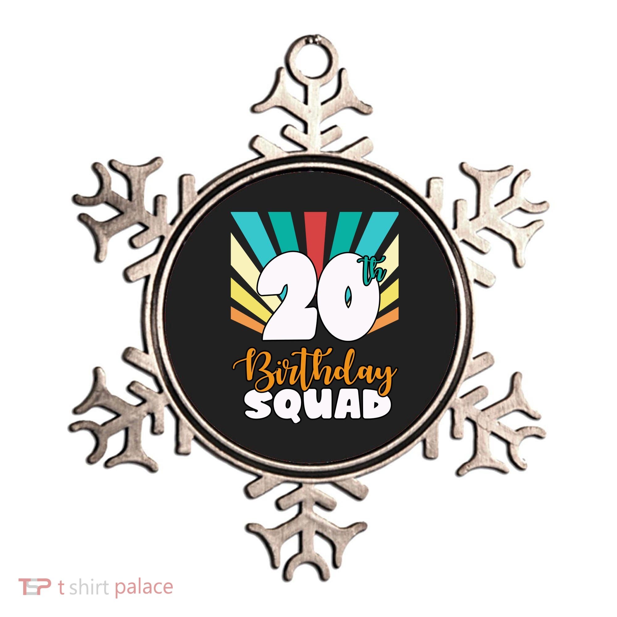 20th Birthday Squad 20 Years Old Ornament