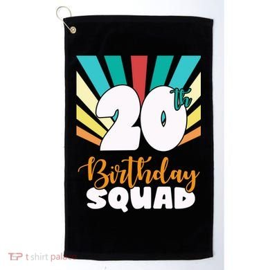 20th Birthday Squad 20 Years Old Golf Towel