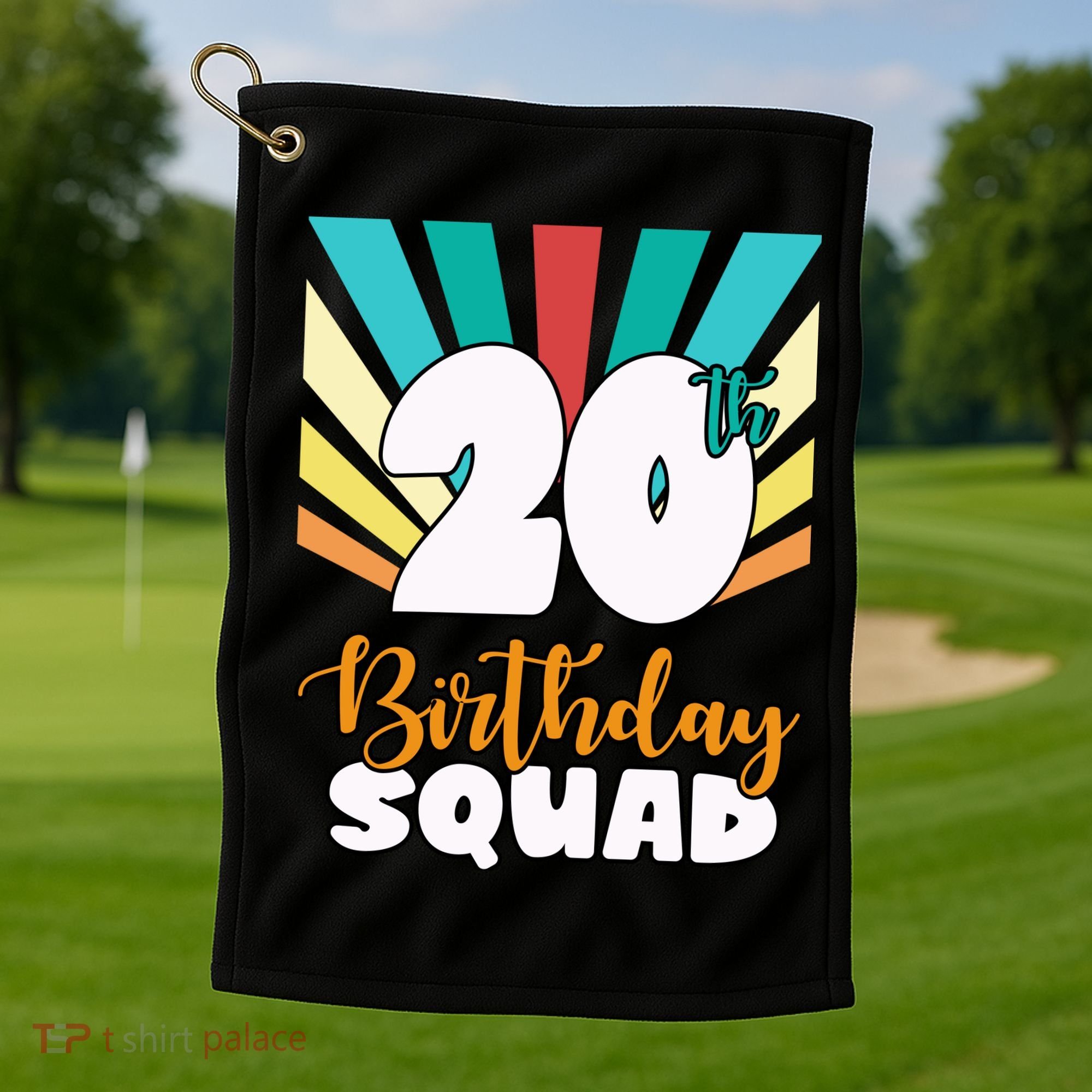20th Birthday Squad 20 Years Old Golf Towel