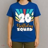 20th Birthday Squad 20 Years Old T-Shirt thumb 4