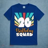 20th Birthday Squad 20 Years Old T-Shirt thumb 5