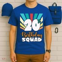 20th Birthday Squad 20 Years Old T-Shirt thumb 6